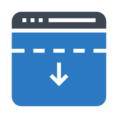 ok vektör Glifler renk simgesi 