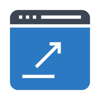 Internet vektör Glifler renk simgesi