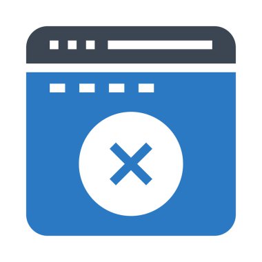 vektör Glifler renkli simge Sil