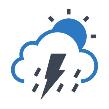 İklim vektör Glifler renk simgesi