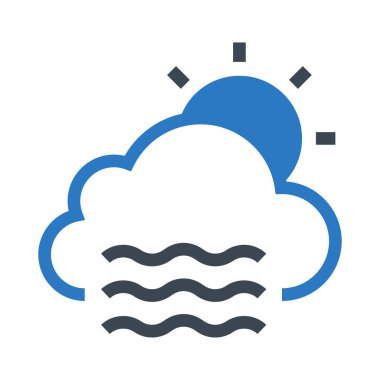 bulut vektör Glifler renk simgesi