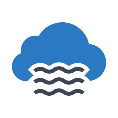 rüzgarlar Glifler renkli simge vektör