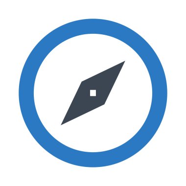 yön vektör Glifler renk simgesi