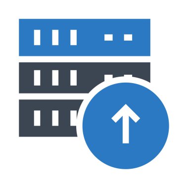 vektör Glifler renkli simge yüklemek