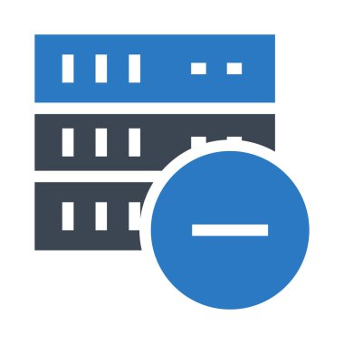 sunucu vektör Glifler renk simgesi