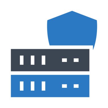 kalkan vektör Glifler renk simgesi