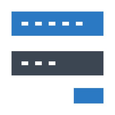 Güvenlik vektör Glifler renk simgesi