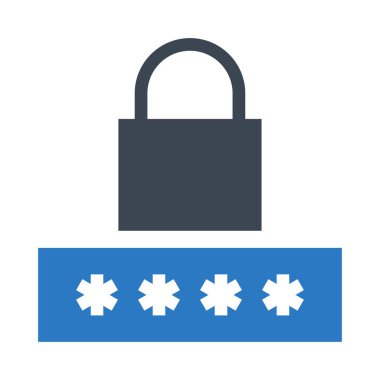 parola vektör Glifler renk simgesi