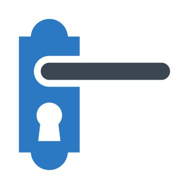 kilit vektör Glifler renk simgesi