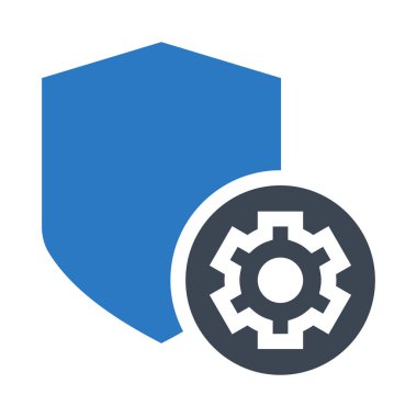 güvenlik ayarı vektör Glifler renk simgesi