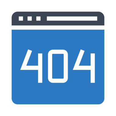 kod hata vektör Glifler renk simgesi