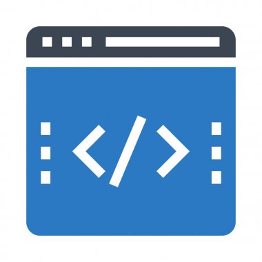 vektör kodlama Glifler simge renk