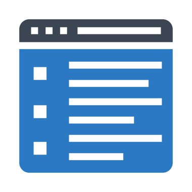 programlama vektör çift renk simgesi