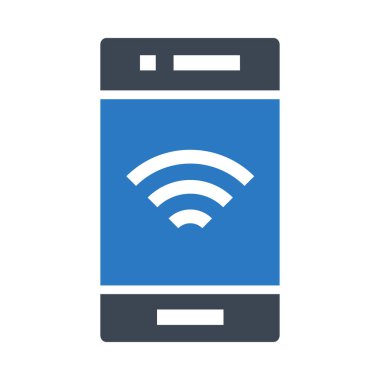 sinyal vektör çift renk simgesi