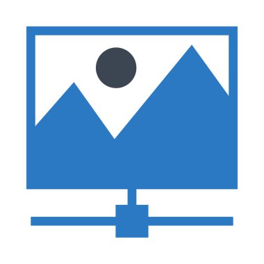 Fotoğraf vektör çift renk simgesi