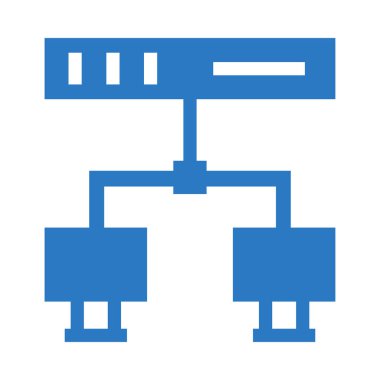 bağlantı vektör çift renk simgesi