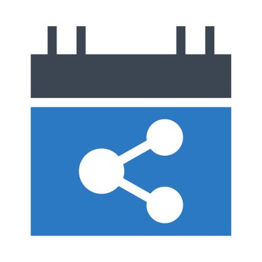 Bağlantı Paylaşımı vektör çift renk simgesi