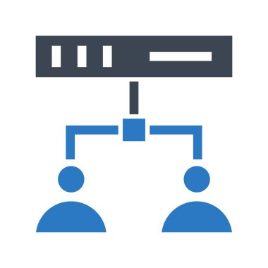 Ağ vektör çift renk simgesini