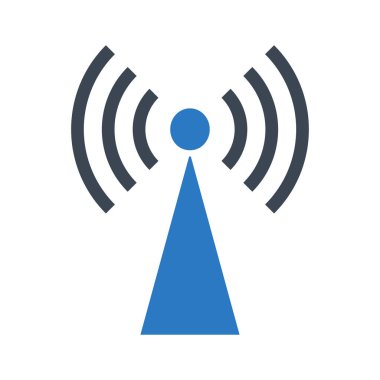 sinyal vektör çift renk simgesi