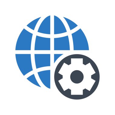 ayar vektör çift renk simge