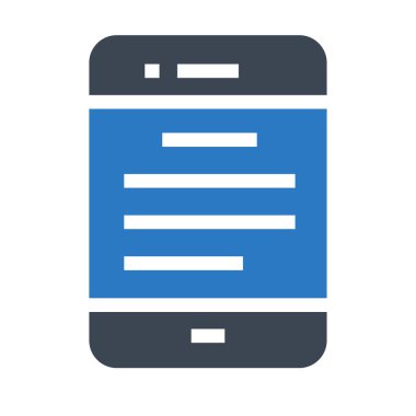 telefon vektör çift renk simgesini