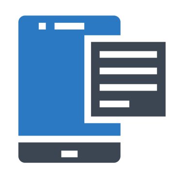 telefon vektör çift renk simgesini