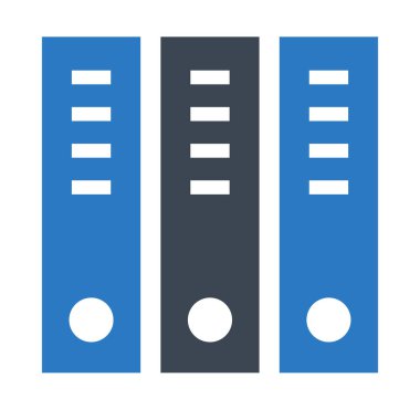 dosyalar vektör çift renk simgesi