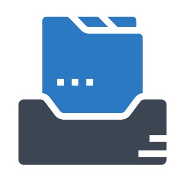 dosyalar vektör çift renk simgesi