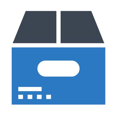 paket vektör çift renk simgesi