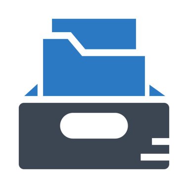 klasör vektör çift renk simgesi