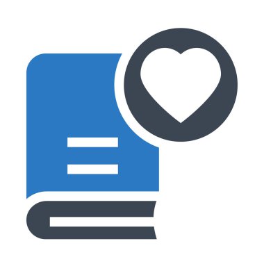 kitap favori vektör çift renk simgesini