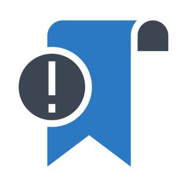 yer işareti ünlem işareti vektör çift renk simgesi