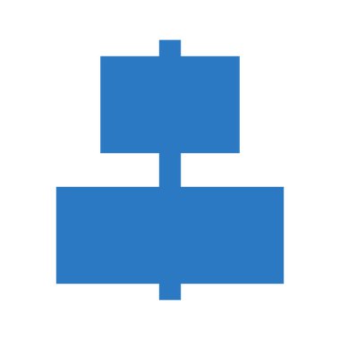 hizalama vektör çift renk simgesi