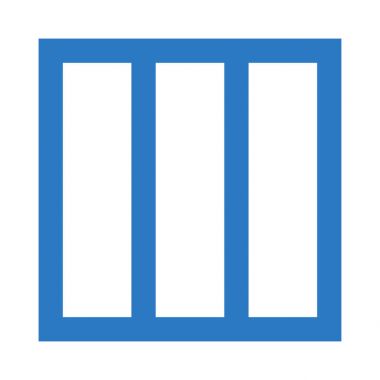 Düzen vektör çift renk simgesi