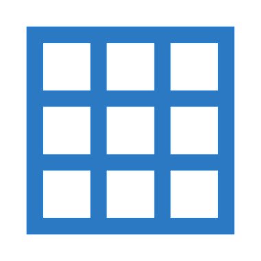 Düzen vektör çift renk simgesi