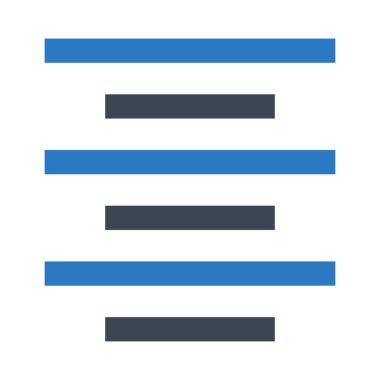 hizalama vektör çift renk simgesi