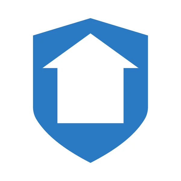 Home Security Vektor Glyphen Farbe Symbol — Stockvektor
