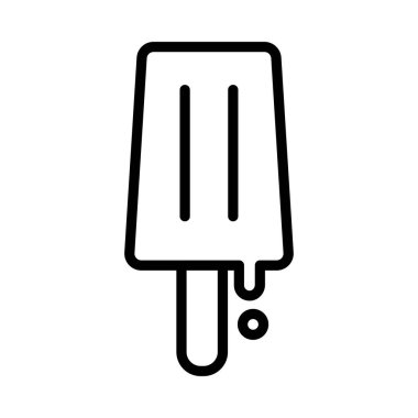 krema vektörü ince çizgi simgesi