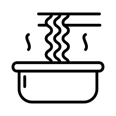 kase vektörü ince çizgi simgesi