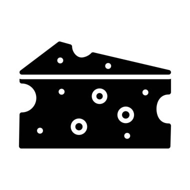 Peynir vektörü düz simgesi 