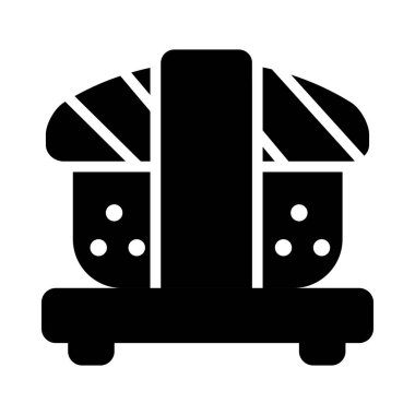 çanak vektör düz simge 