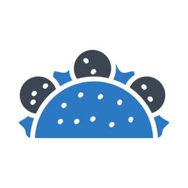 Fast food vektör renk simgesi