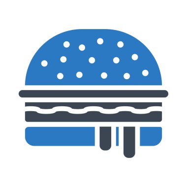 Fast food vektör renk simgesi