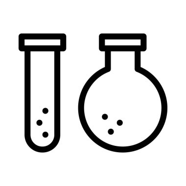 lab vektör ince çizgi simgesi