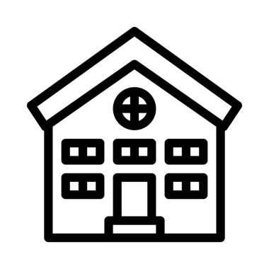 kolej vektörü ince çizgi simgesi