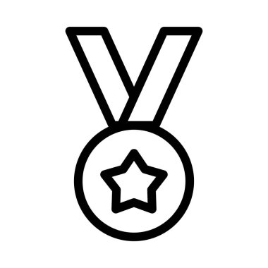 rozet vektörü ince çizgi simgesi