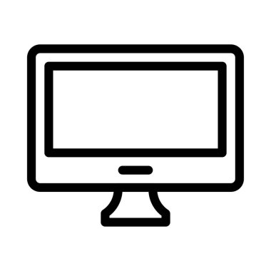 ekran vektörü ince çizgi simgesi