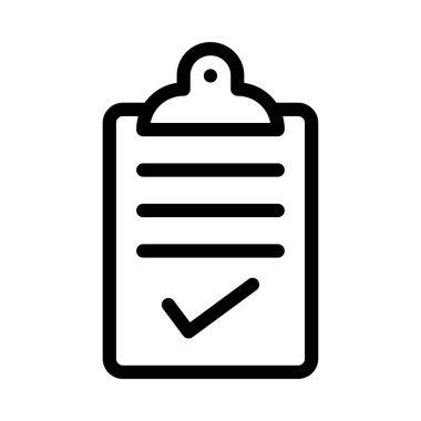 test vektörü ince çizgi simgesi