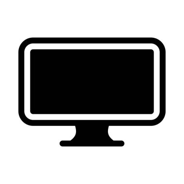 ekran vektörü düz simgesi