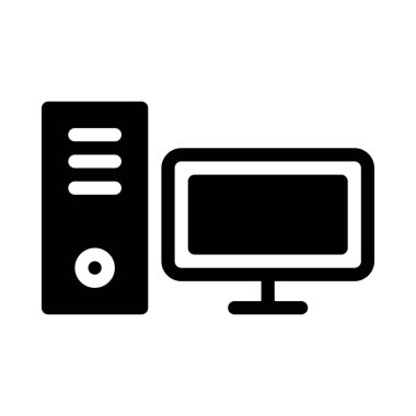 PC vektör düz simge